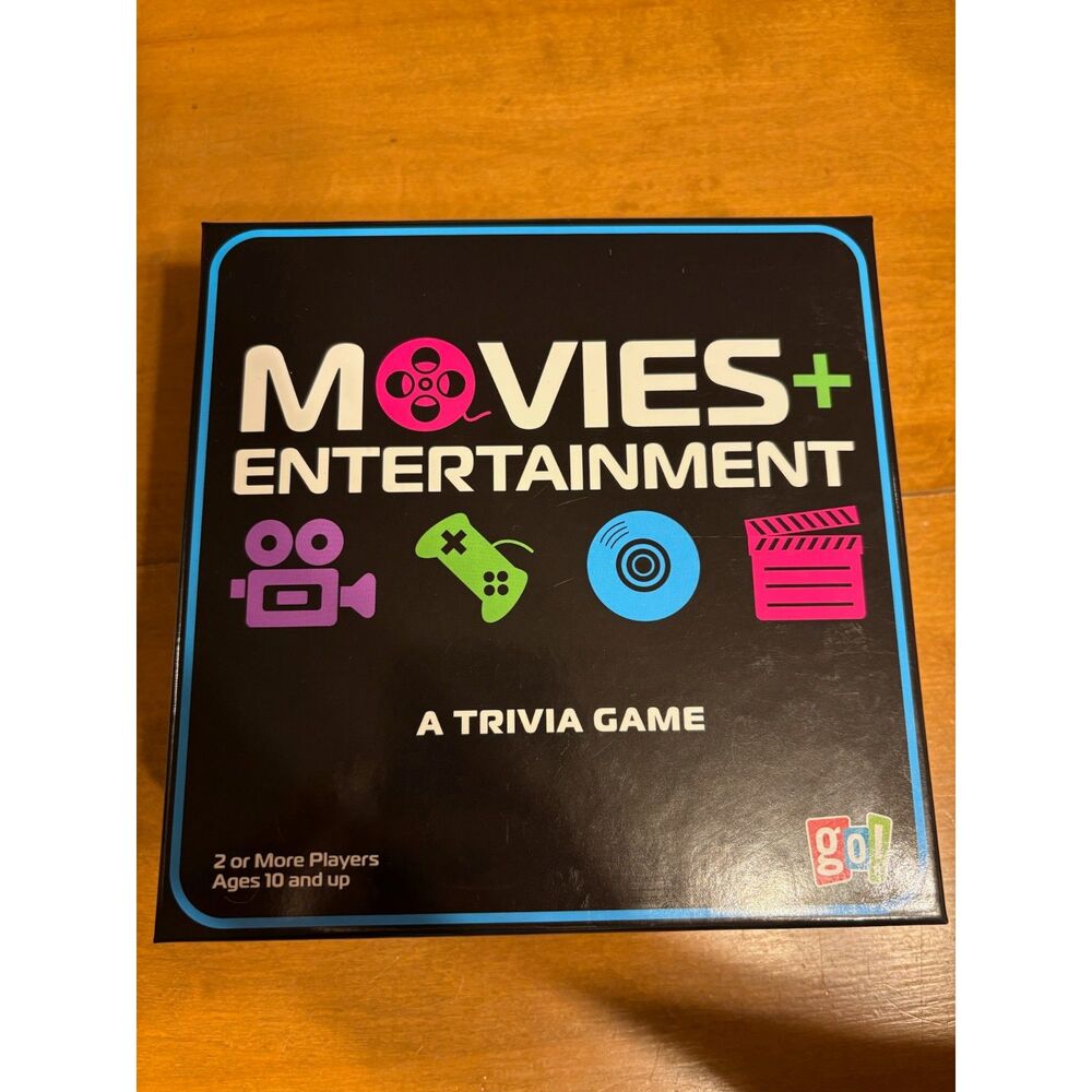 Go! Games Movies & Entertainment Trivia Game 900+ Questions 210 Cards